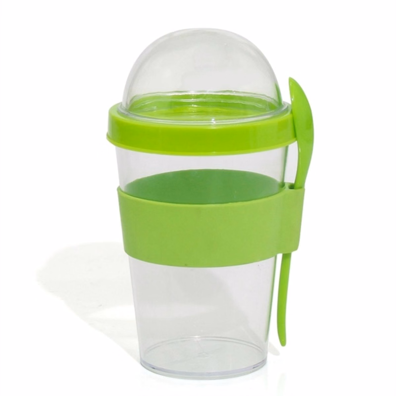 Double Wall Yogurt Bottle With Lid and Spoon