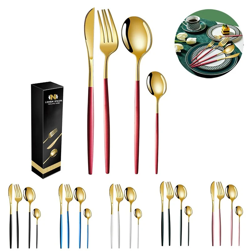 24 Piece Stainless Steel Flatware Cutlery Set 1