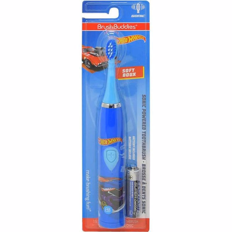 Kid's Battery Powered Sonic Toothbrush - Hot Wheels
