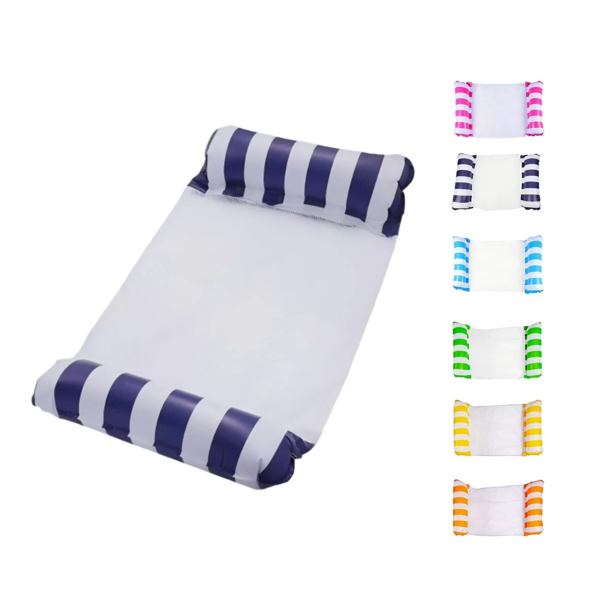 Dual Pillow PVC Pool Float With Mesh 1