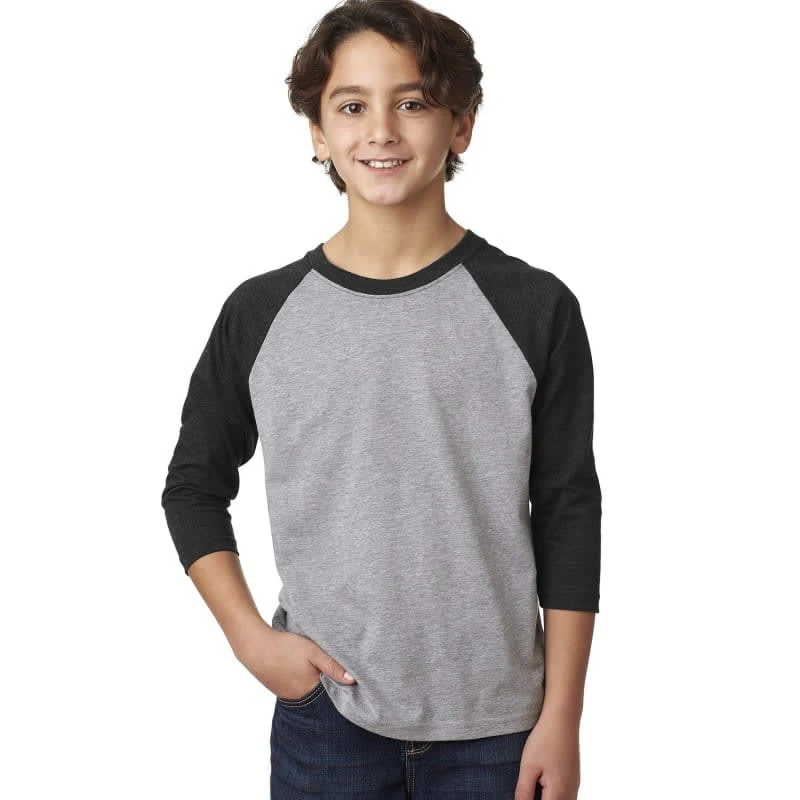 Next Level Apparel Youth CVC 3/4-Sleeve Raglan 1