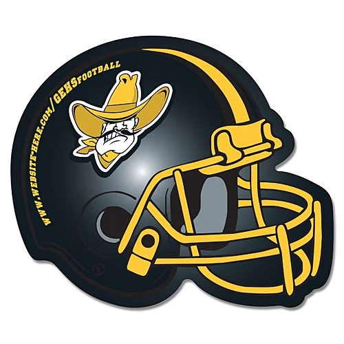Magnet - Football Helmet Shape (4.25x3.5) Right Facing- Outdoor Safe 1