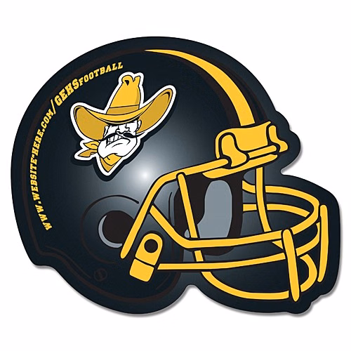 Magnet - Football Helmet Shape (4.25x3.5) Right Facing- Outdoor Safe