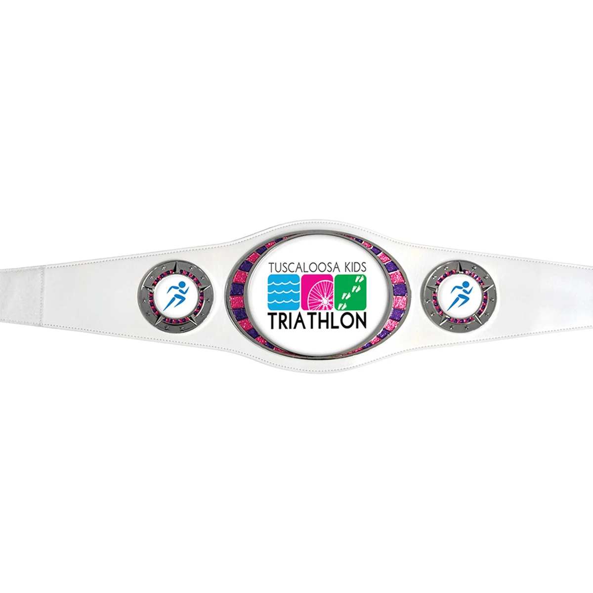 Small Custom Championship Belts: White 1