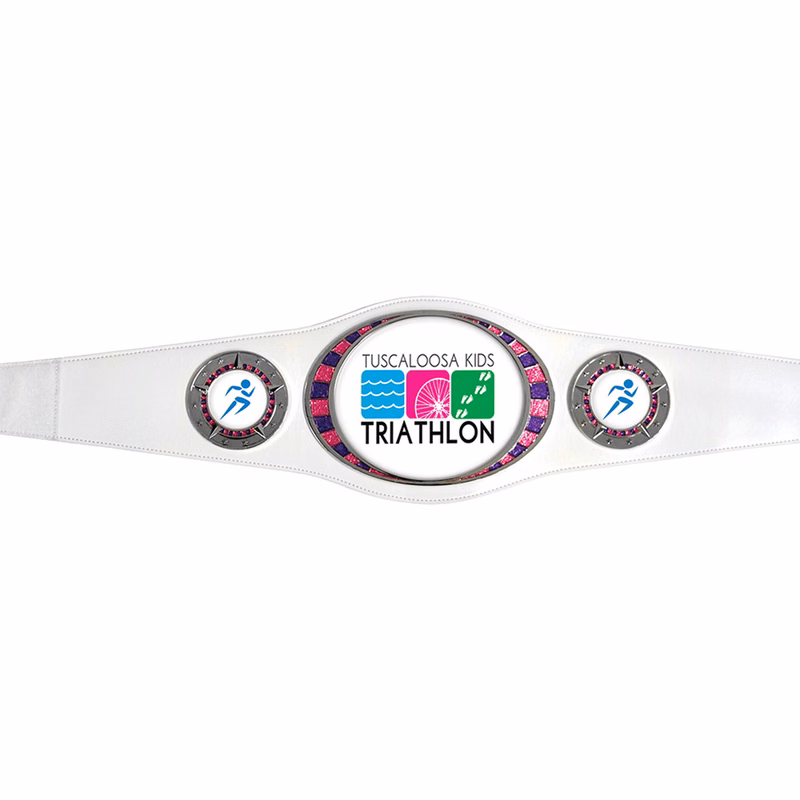 Small Custom Championship Belts: White
