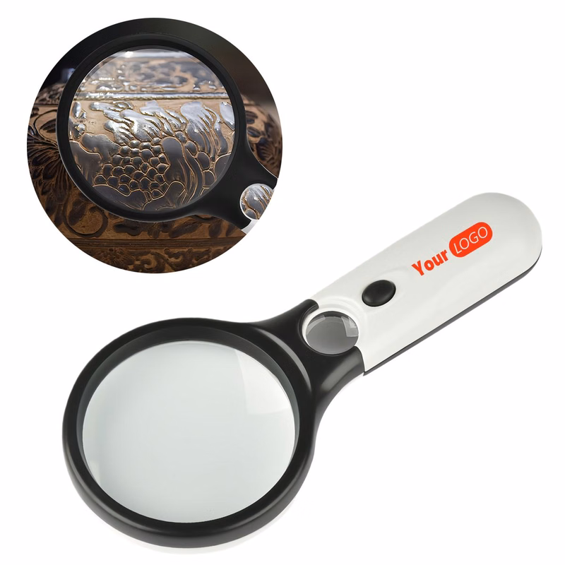 Lighted 10x Magnifier Scratch Drop Resistant