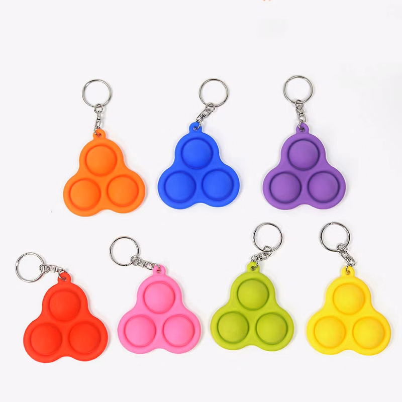Push Pop Stress Reliever Keychain