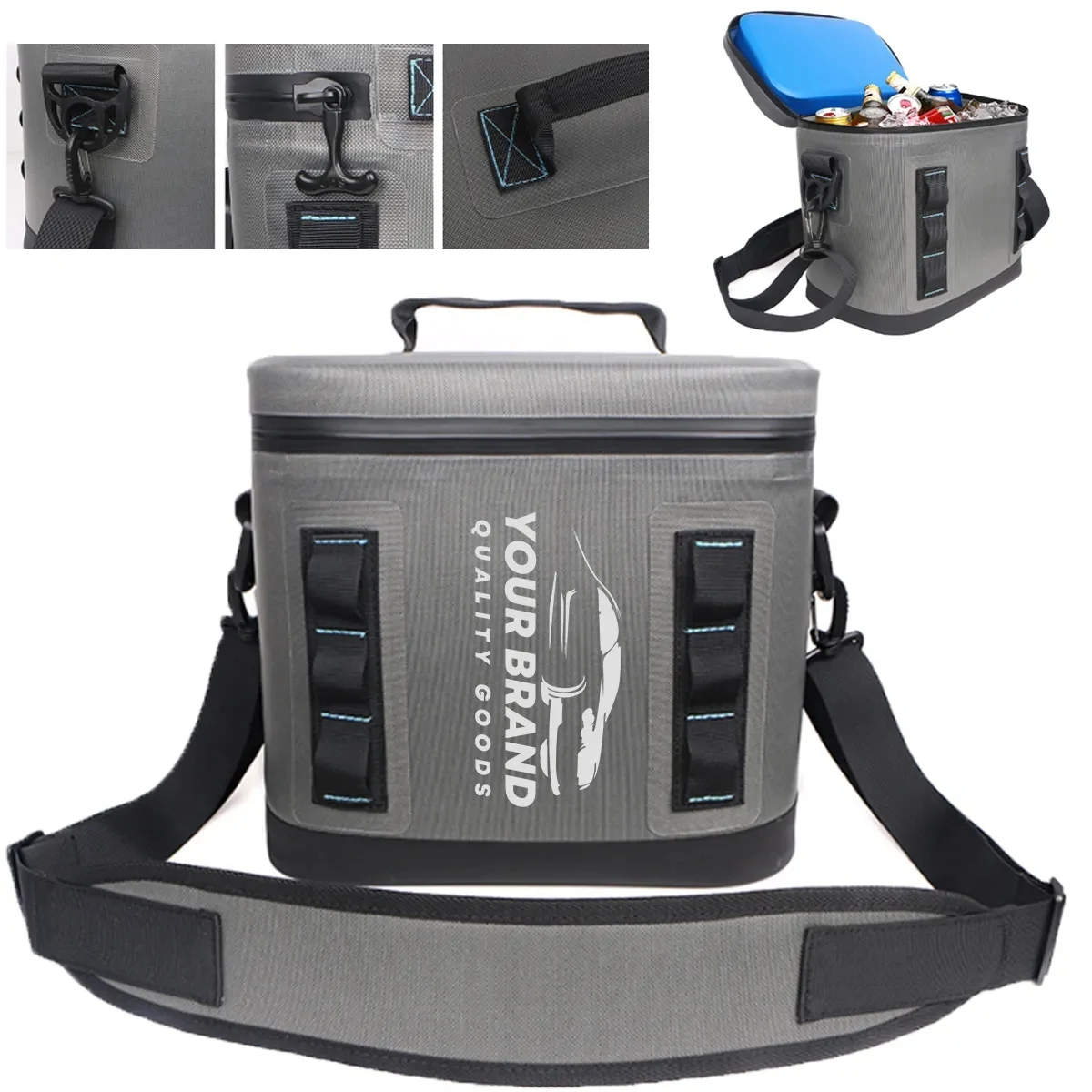 Portable 8L Insulated Leakproof Travel Cooler Bag 1