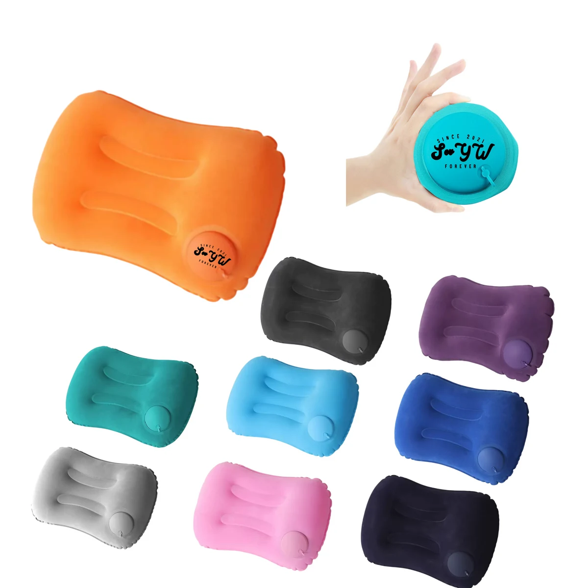 Portable Inflatable Square Pillow 1
