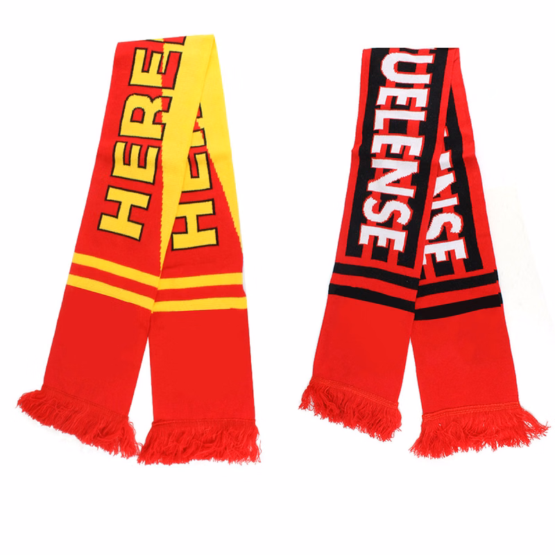 Warm Knitted Stadium Scarf W/ Tassel