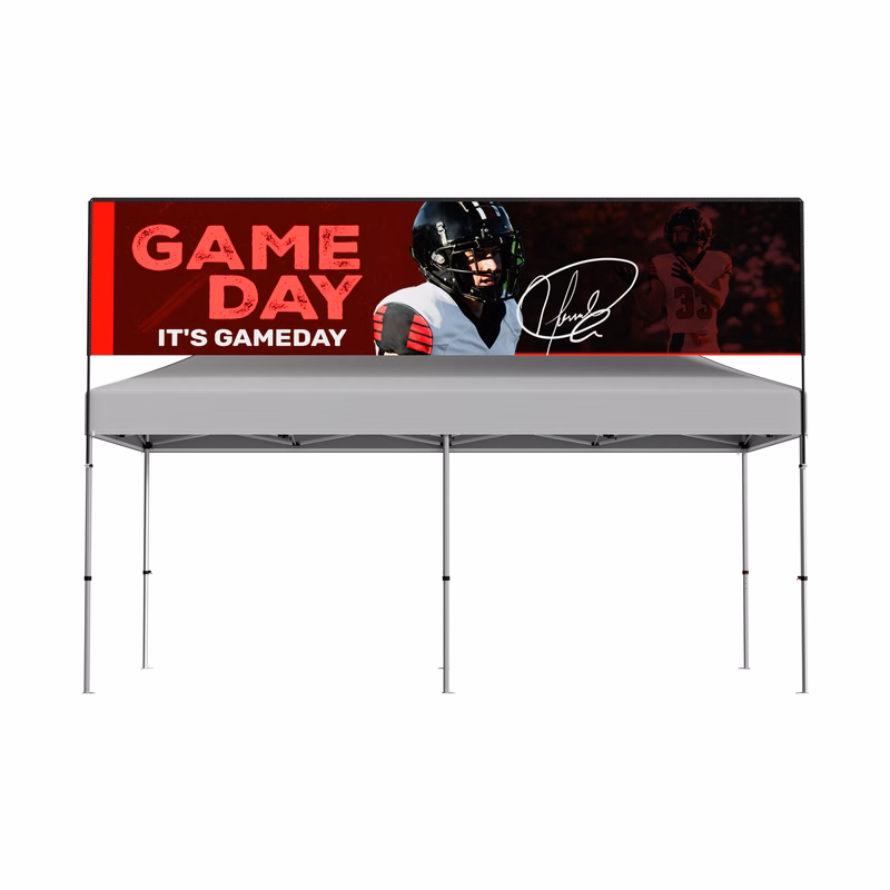 20ft x 3.5ft Rectangular Tent Billboard - Fabric Only