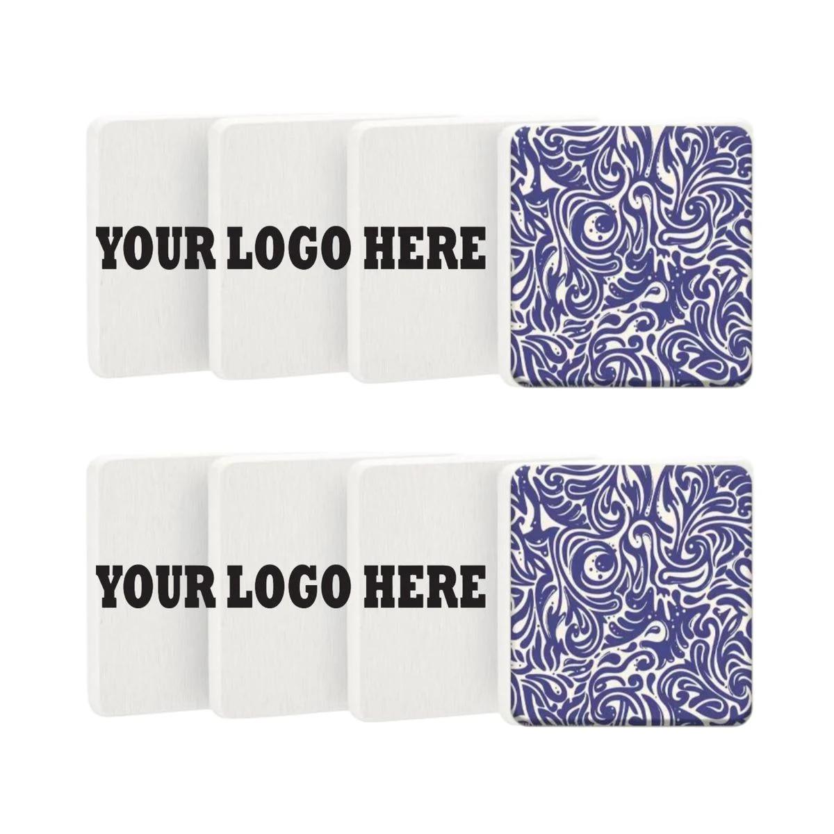 Plain Square Ceramic Drink Coaster 1