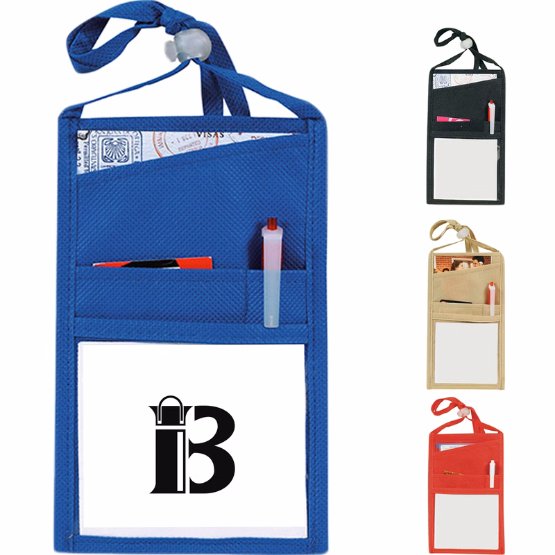 Nonwoven Adjustable Travel ID Holder Lanyard Card
