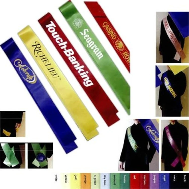 Premium Grade Satin Sash(3"x72") 1