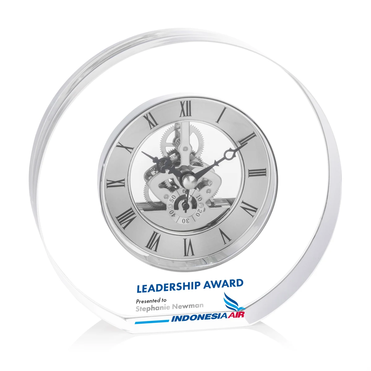 Wilkes VividPrint™ Clock - Silver 1