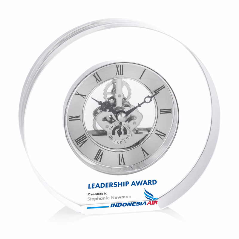 Wilkes VividPrint™ Clock - Silver