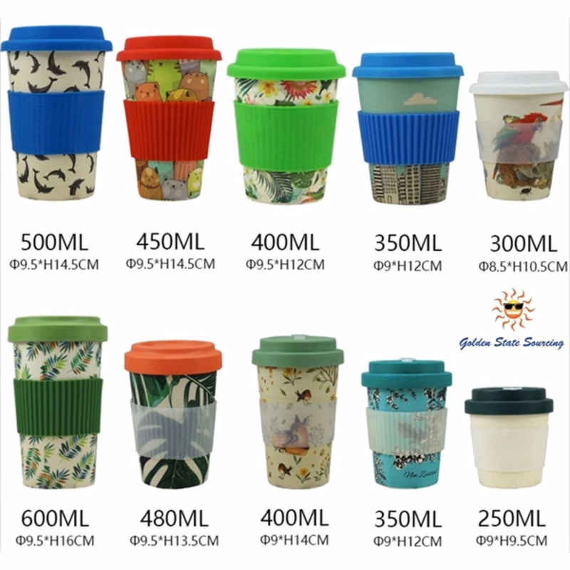 600ml Bamboo Coffee Cup