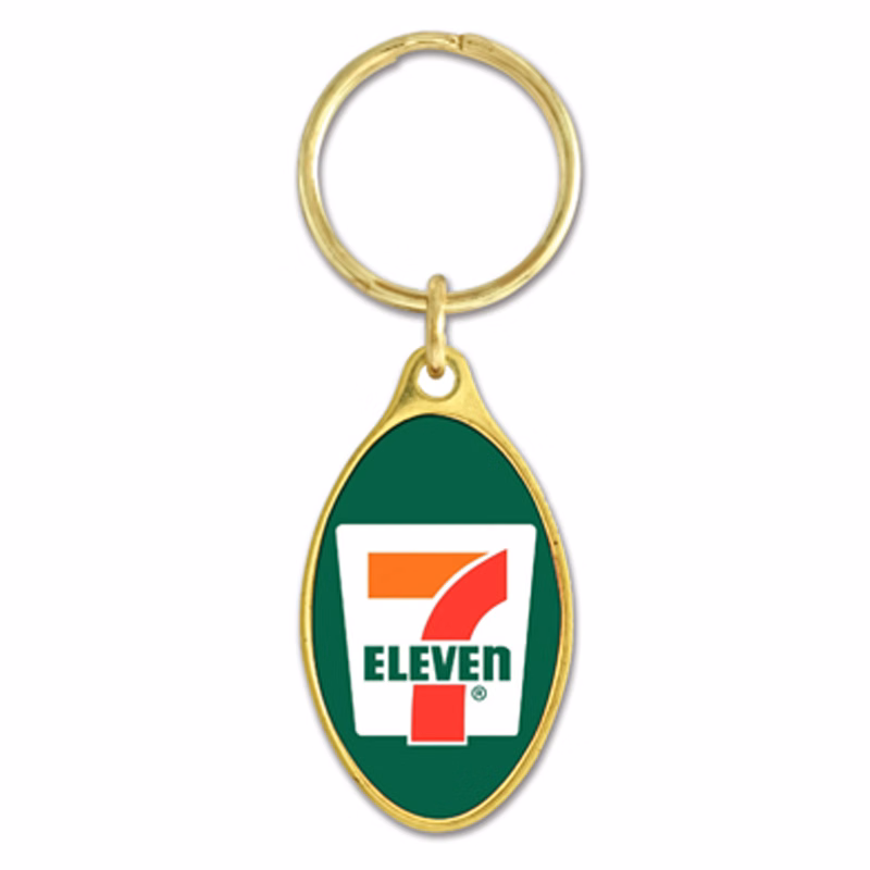 Brass Key Tag With Laminate