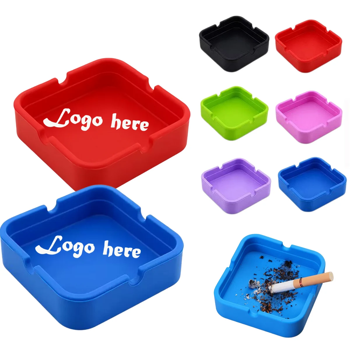 Square Silicone Smoke Tray 1