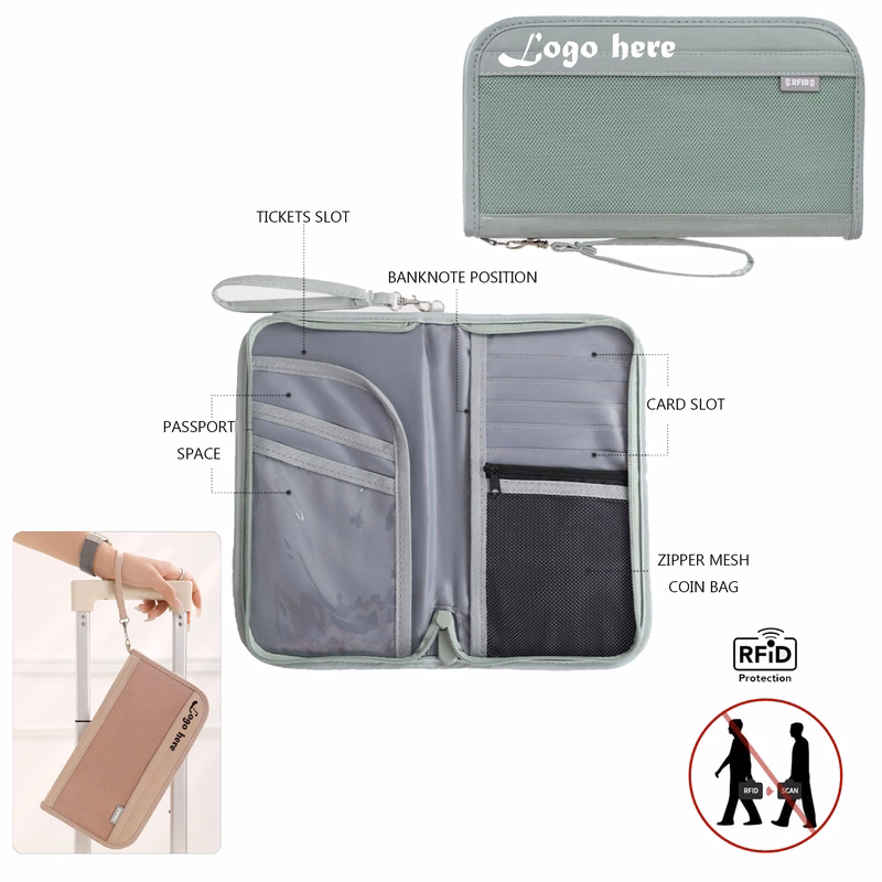 MOQ50 Travel Anti-theft Credit Card Wallet