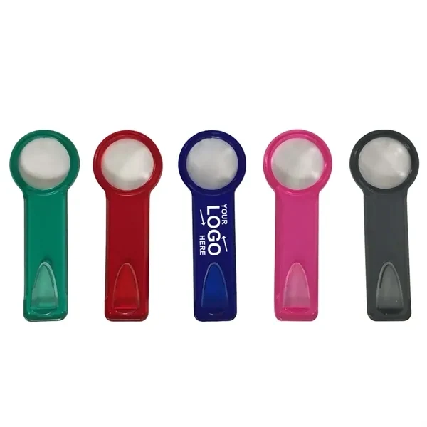 Custom ABS Bookmark Magnifying Glass 3x Magnification — Reading Aid Literature Promo 1
