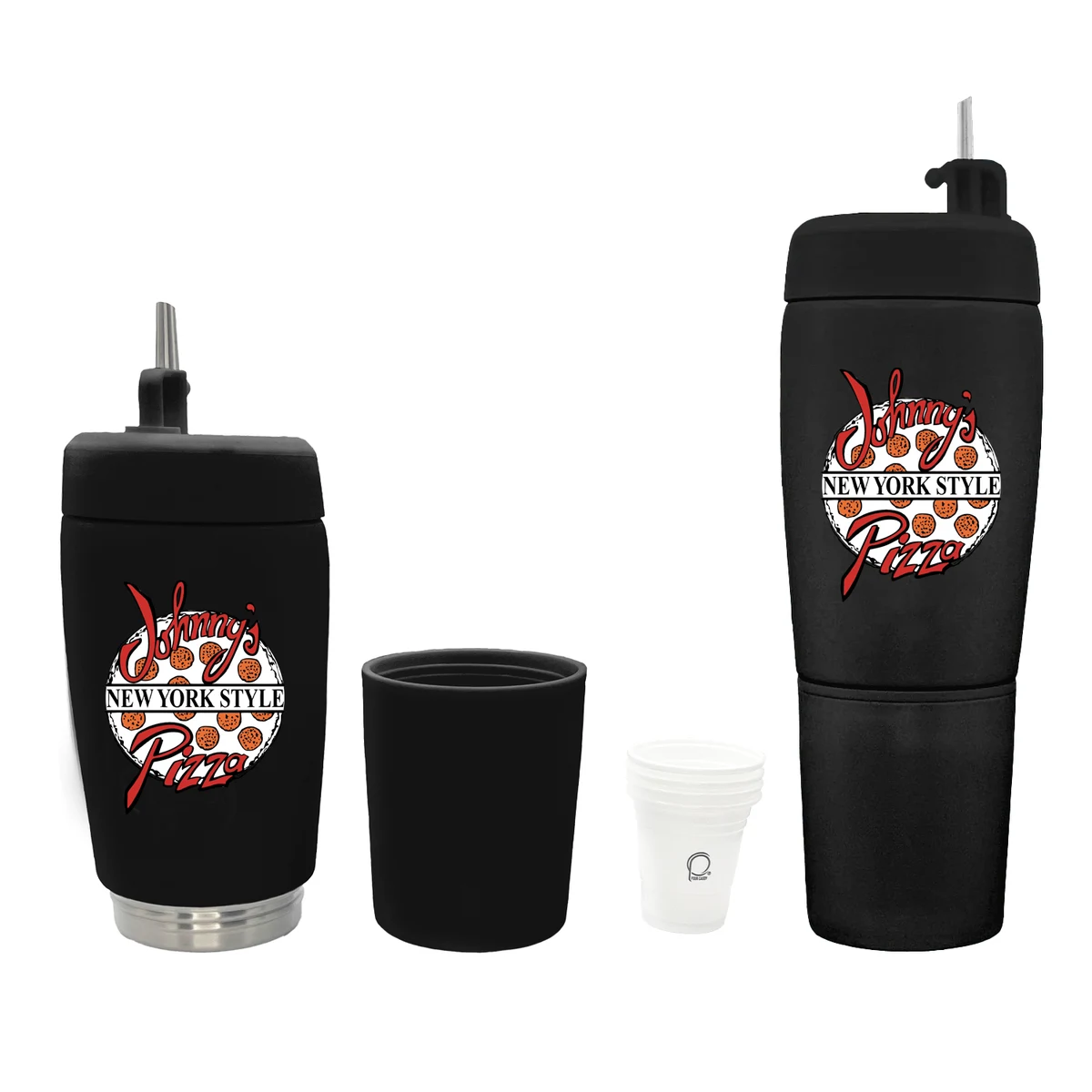 Pour Caddy 20 OZ Flask Set - Full Color 1