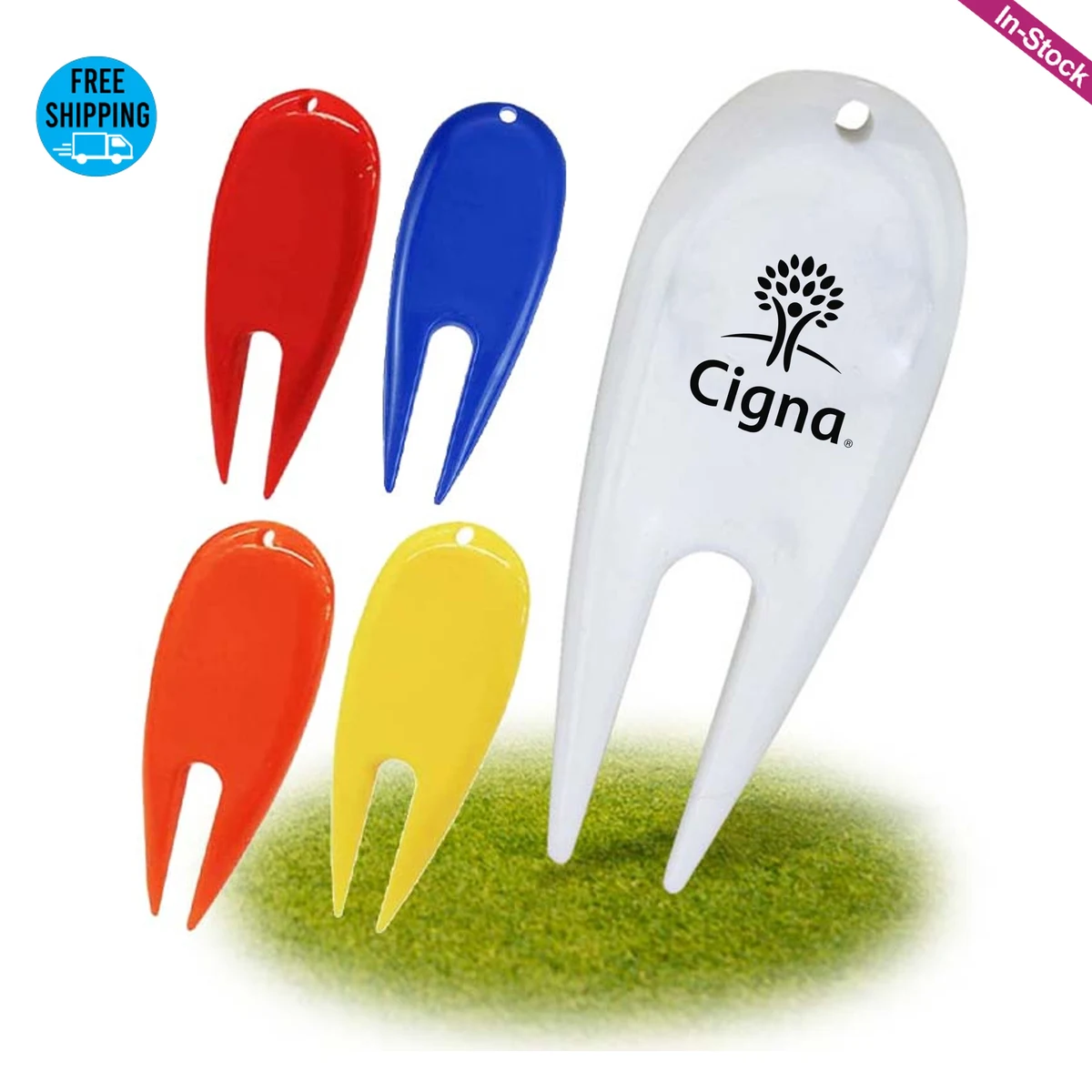 Plastic Golf Divot Repair Tool-1 Color Imprint 1