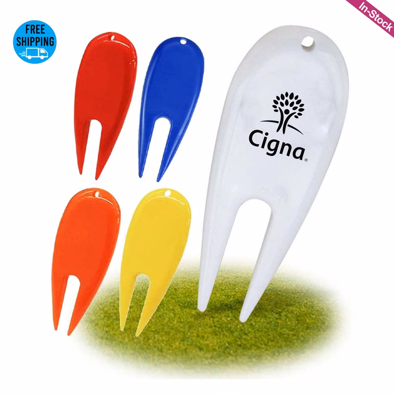 Plastic Golf Divot Repair Tool-1 Color Imprint