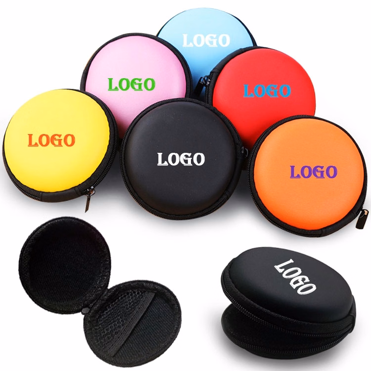 Round Portable Earphone Bag