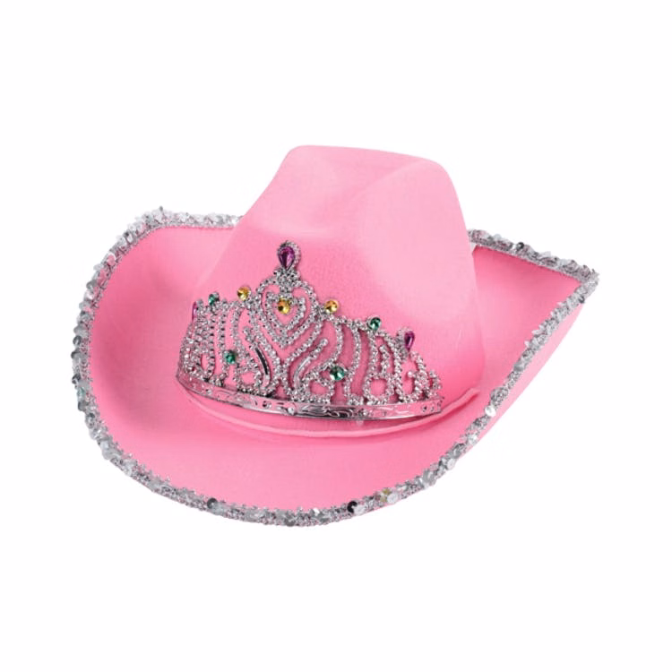 Pink Tiara Cowboy Hats