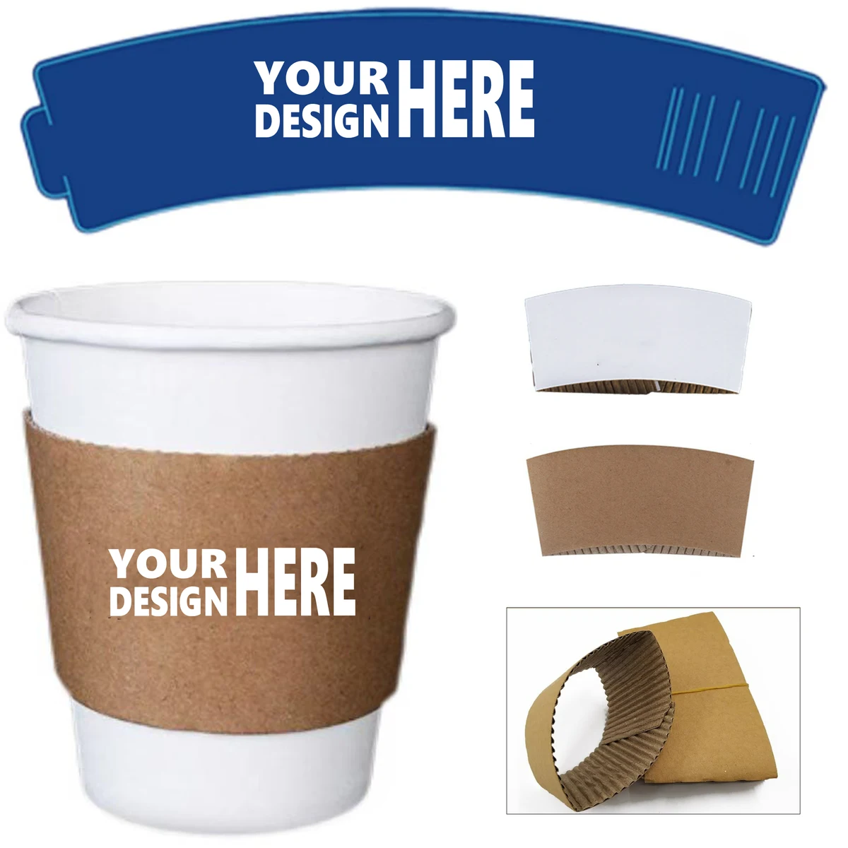 Disposable Coffee Cup Paper Sleeves 1