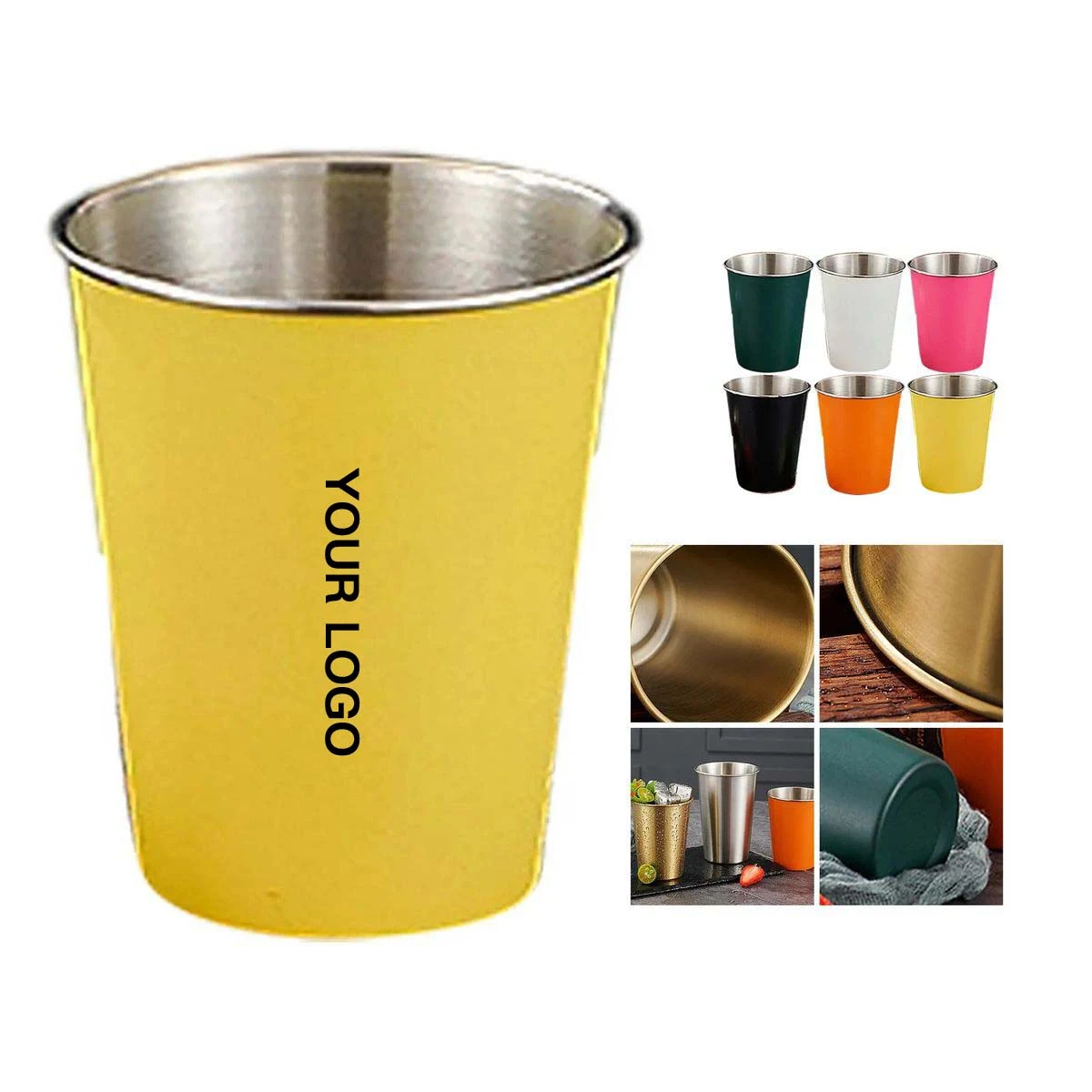 Food Grade Stainless Steel Beer Cup 12oz 1