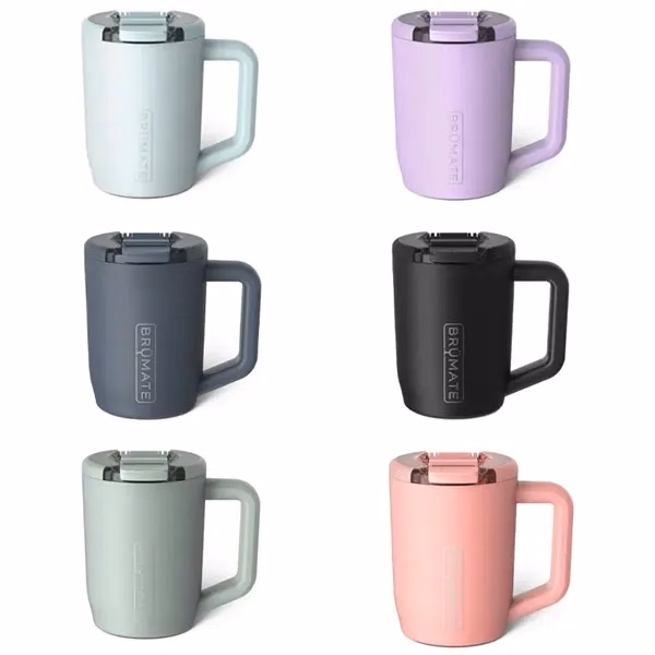 Custom 15 oz Double Wall Insulated Travel Mug with Handle — On the Go Hydration