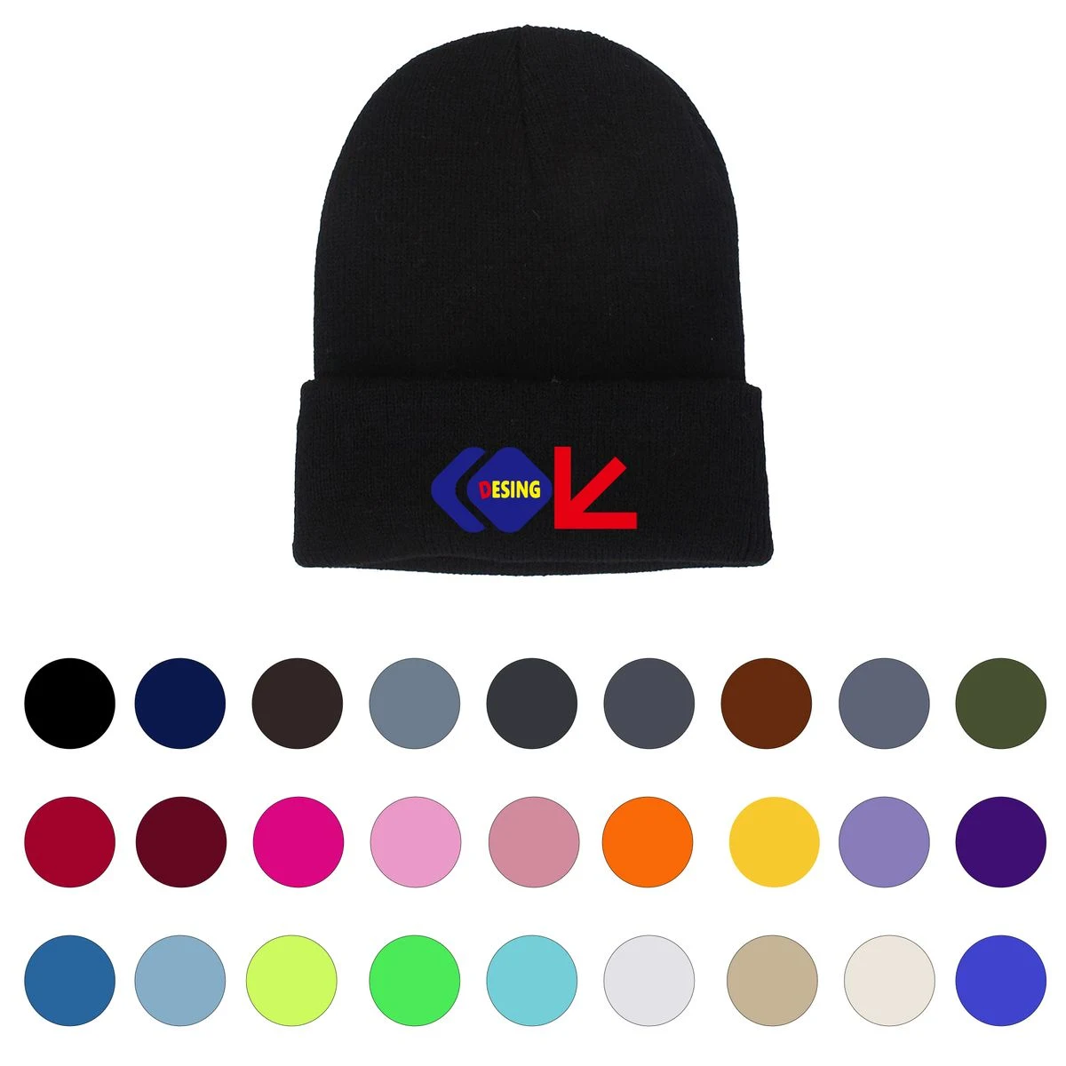 Cozy Acrylic Beanie Hat 1