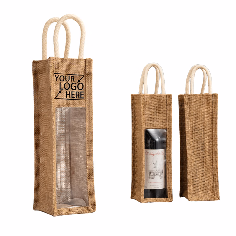 Transparent Wine Tote Bag