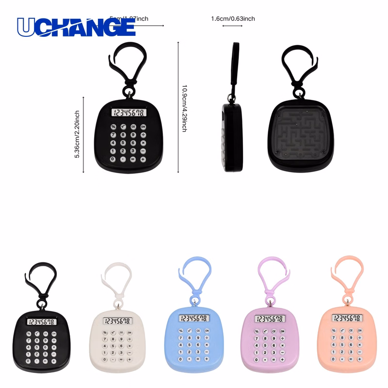 Mini Calculator Keychain with Maze
