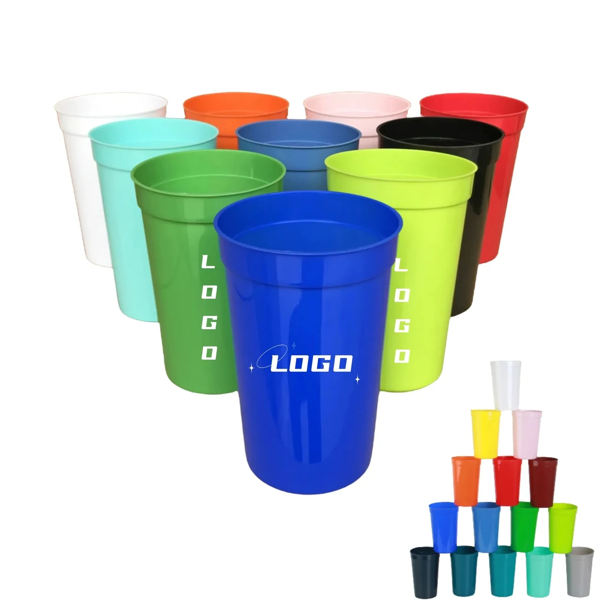16oz Reusable Plastic Drinking Cup Party Game 1