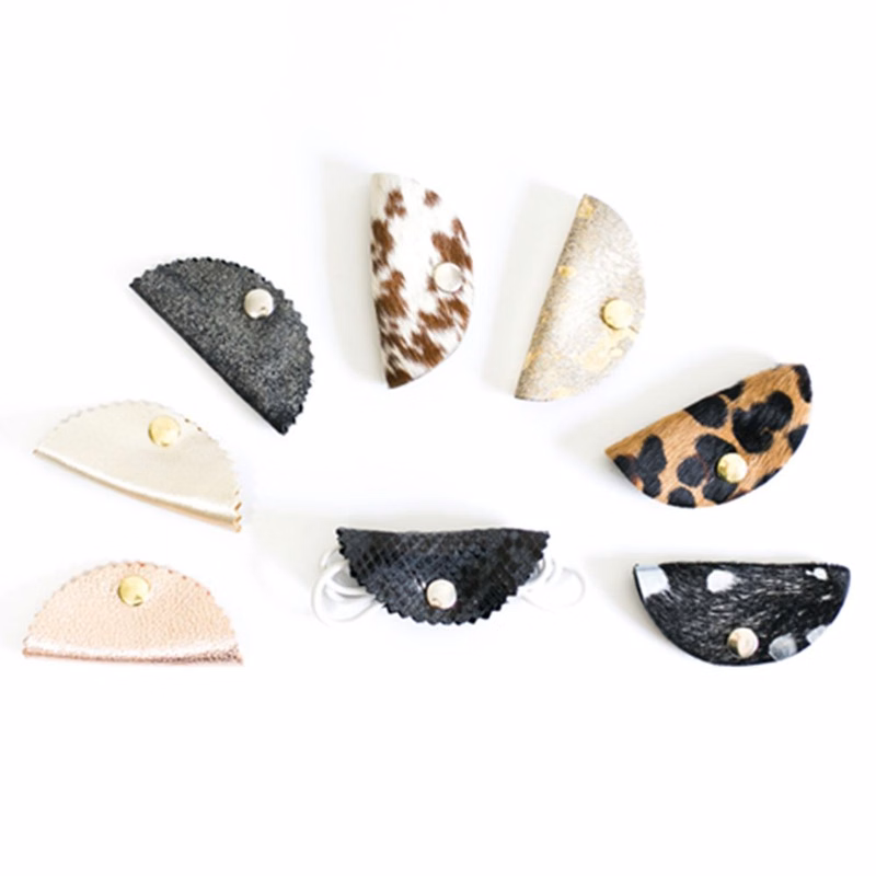 Leopard Print Tech Taco Cable Organizer