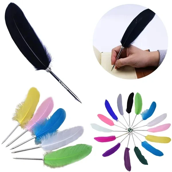 Custom 10.63 Inch Feather Ballpoint Pen — Full-Color Executive Writing Promo 1