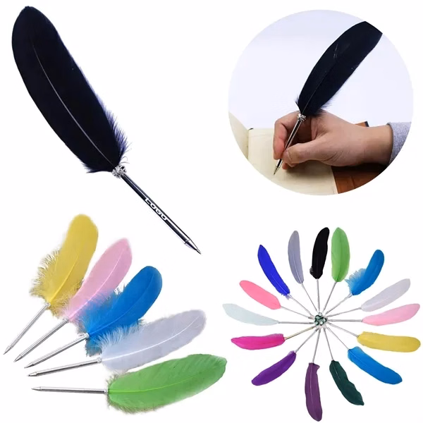 Custom 10.63 Inch Feather Ballpoint Pen — Full-Color Executive Writing Promo