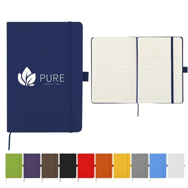 Custom A5 PU Journal Notebook W/ Elastic Closure & Pen Loop — Professional Gift 1