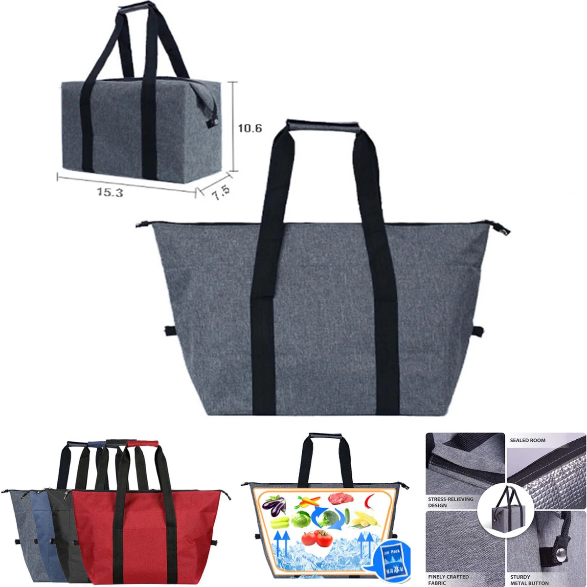 Reusable Insulated Shopping Cooler Bag 1