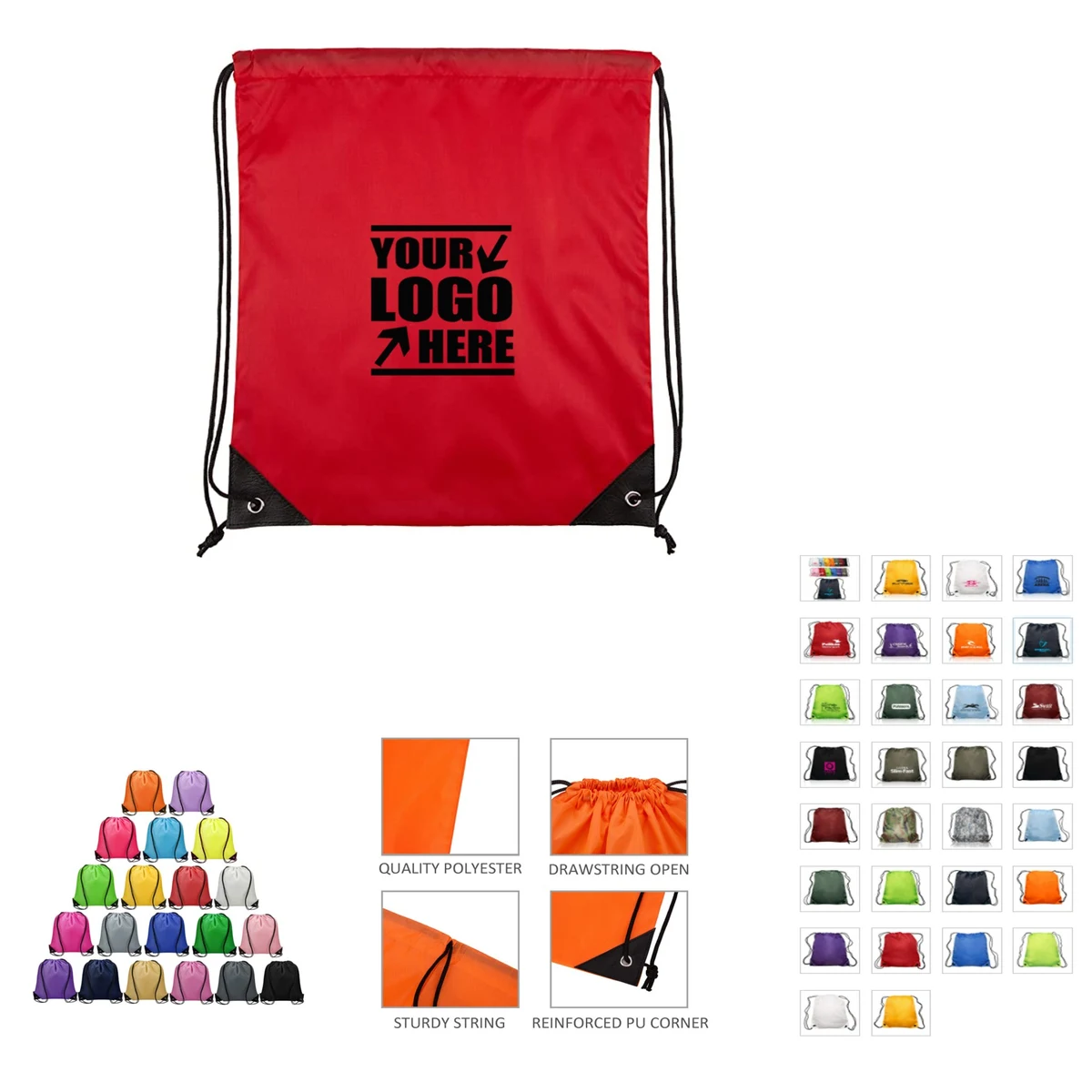 Drawstring Cinch Pack Backpack 1