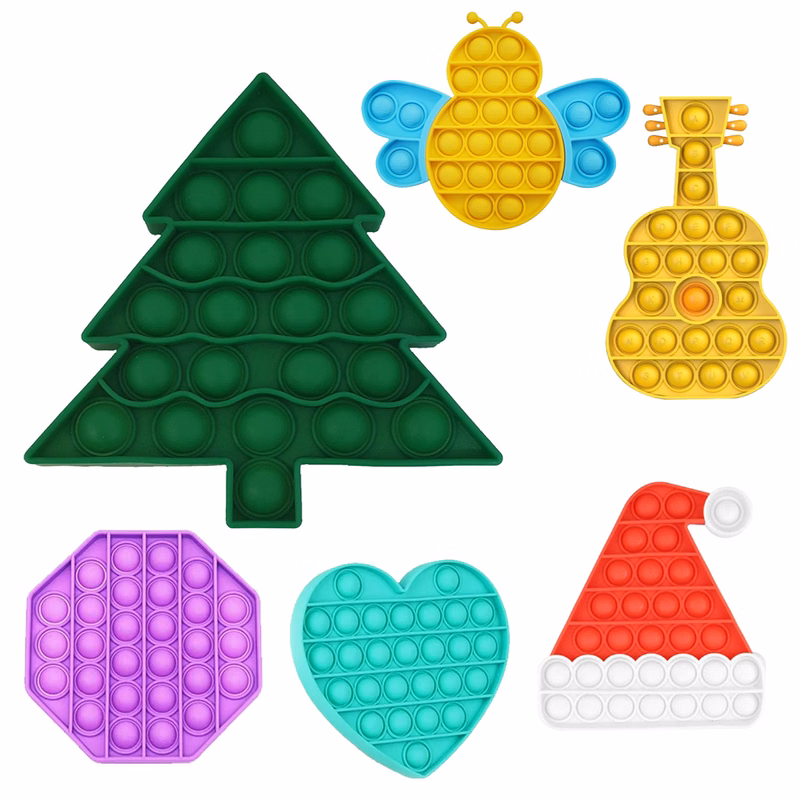Custom Shape Pop Fidget Toy - 2 in Wide