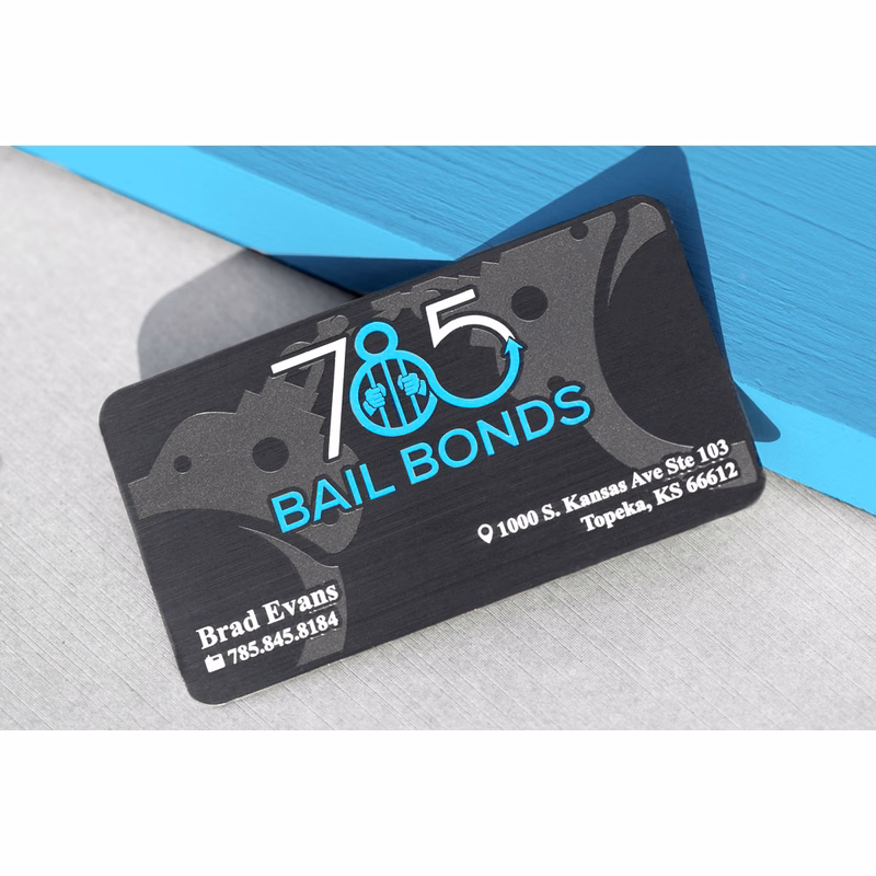 Gunmetal Business Cards
