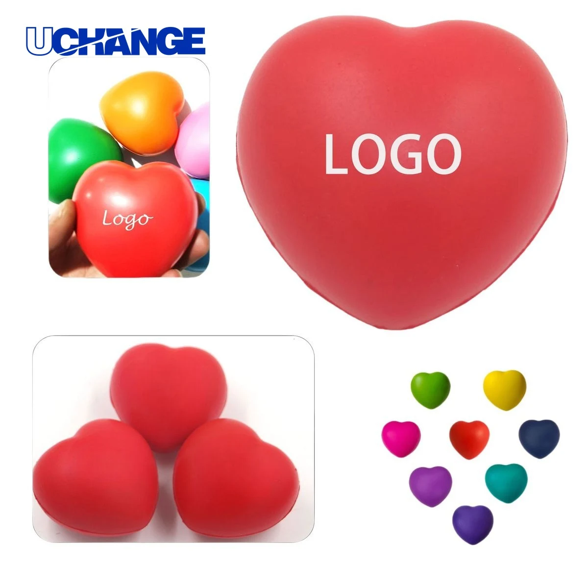 PU Heart-Shaped Stress Relief Ball 1