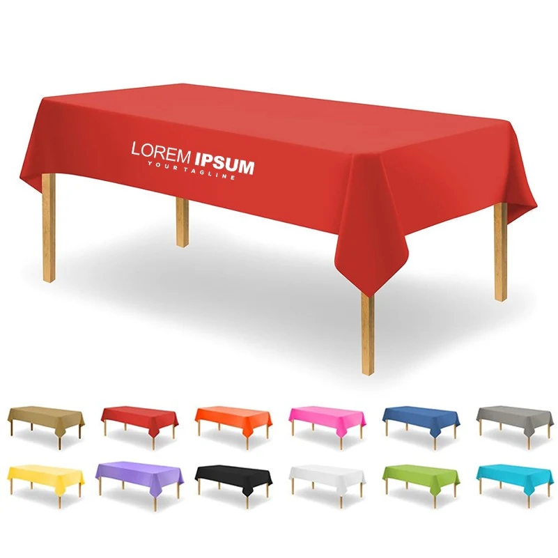 Disposable Plastic Tablecloths for Rectangle Tables 1