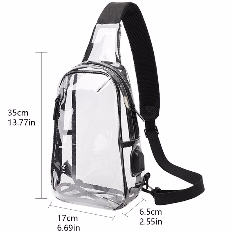 Stadium Approved Transparent Chest Bag