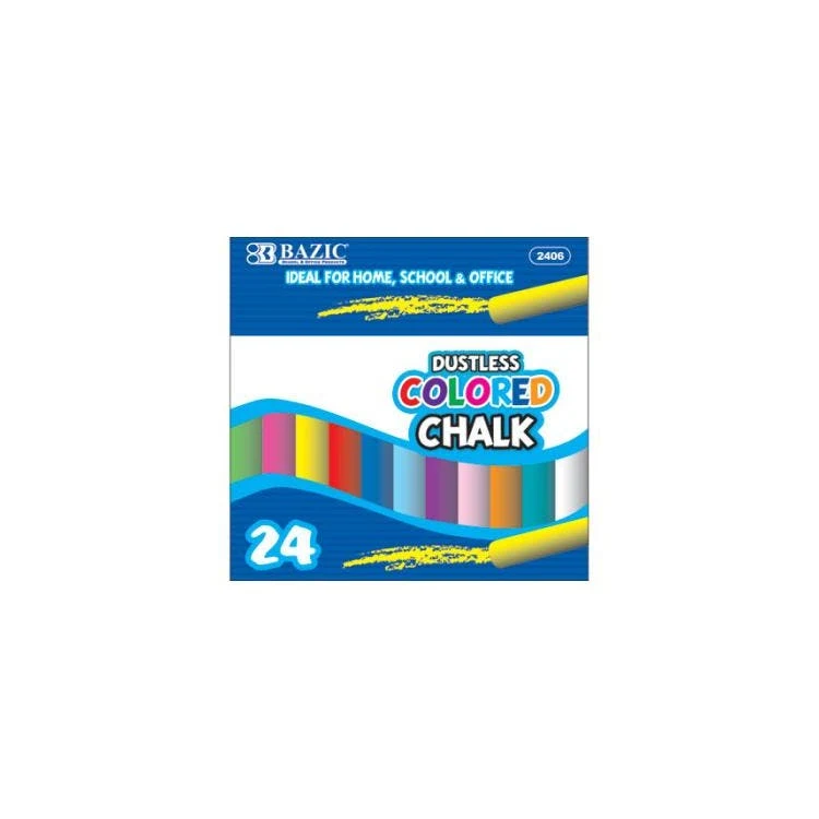 Colored Chalk - 24 Pieces 1