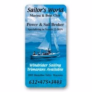 USA Made Premium UV Window Micro-Suction Cling Decal (1.5"x3") Rectangle